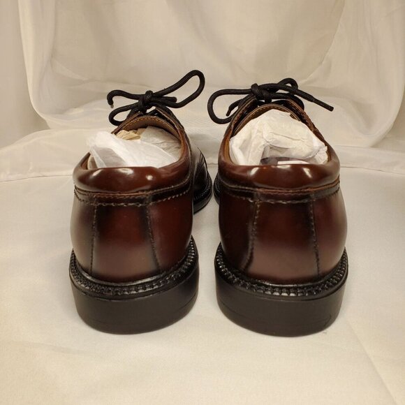 Dockers Mens Brown Gordon Cap-Toe Oxford Dress Shoes Size 8M Genuine Leather - Picture 4 of 13